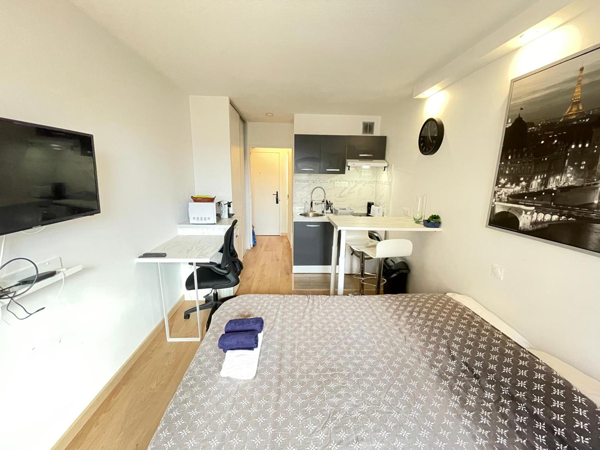 Appartement Exclusive Private By Warilco - Pleyel 25 M2 - A 1 Minute De La Station Metro Carrefour Pleyel Saint-Denis (Seine-Saint-Denis)