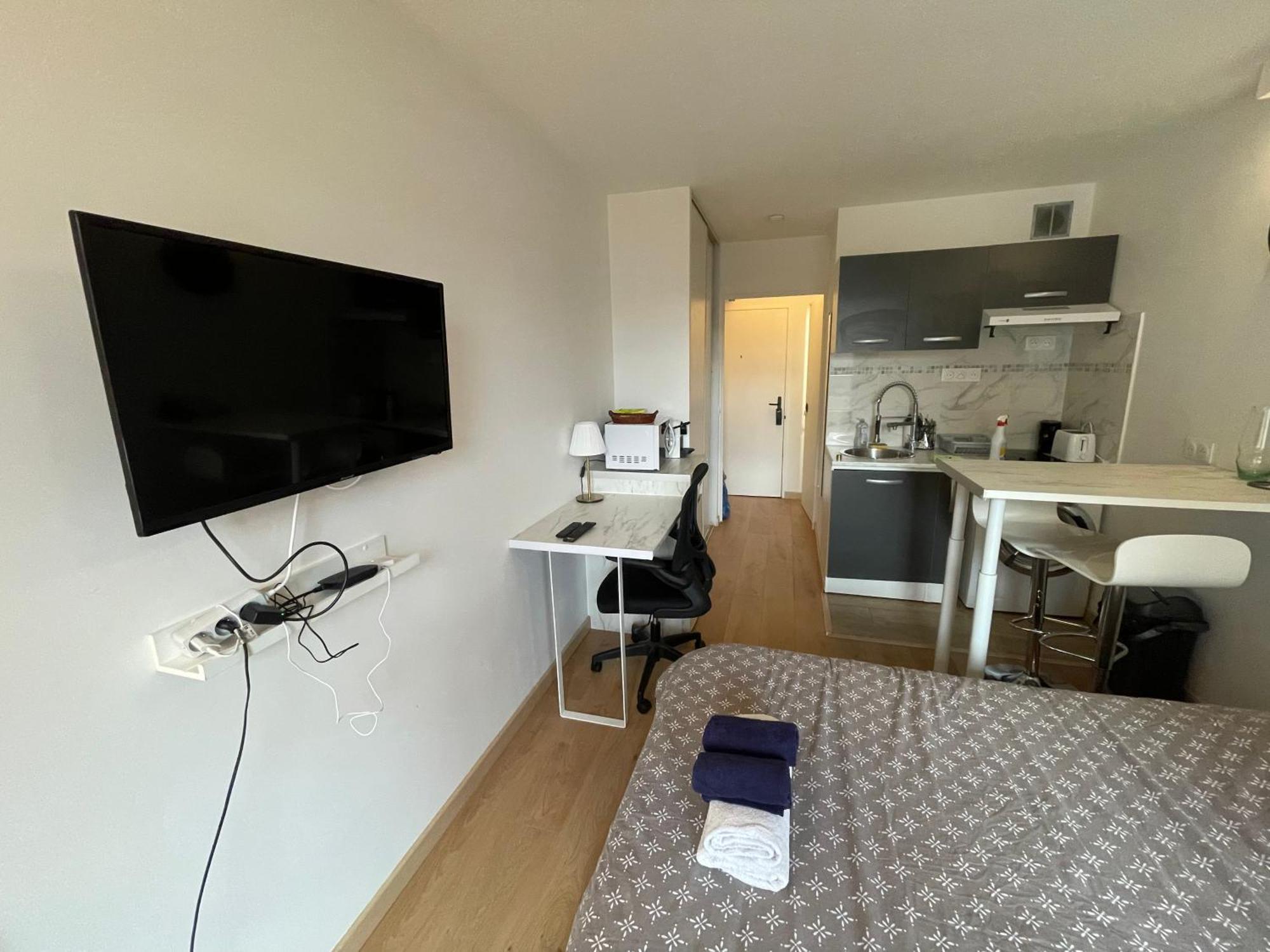 Appartement Exclusive Private By Warilco - Pleyel 25 M2 - A 1 Minute De La Station Metro Carrefour Pleyel Saint-Denis (Seine-Saint-Denis)